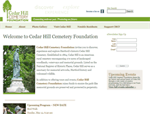 Tablet Screenshot of cedarhillfoundation.org